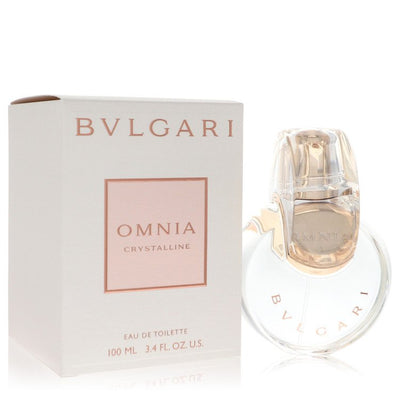 An image displaying Omnia Crystalline by Bvlgari Eau De Toilette Spray 3.4 oz for Women by Bvlgari