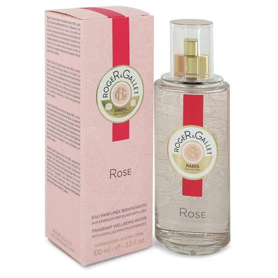 An image displaying Roger & Gallet Rose by Roger & Gallet Fresh Fragrant Water Spray 3.3 oz for Women by Roger & Gallet