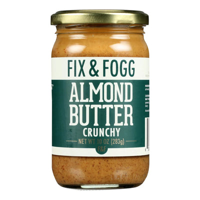 An image displaying Fix & Fogg - Almond Butter Crunchy - Case Of 6-10 Oz by Fix & Fogg