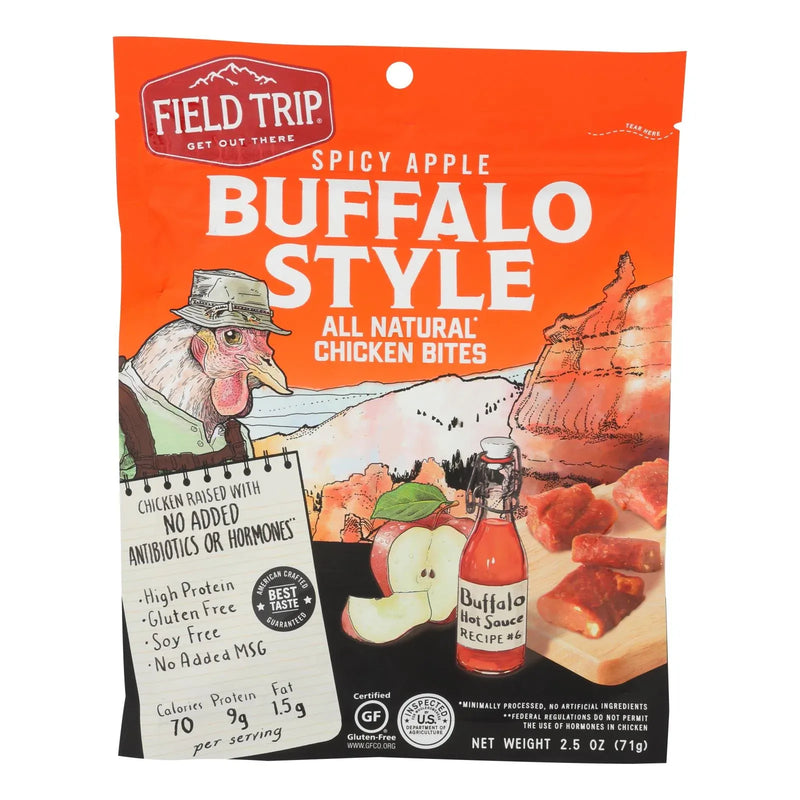 An image displaying Field Trip - Chicken Bites Spicy Appl Buff - Case Of 9 - 2.5 Ounce by Field Trip