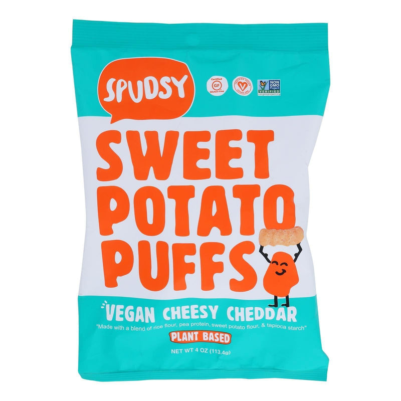 Spudsy - Sweet Potato Puff Cheesy Cheddar - Case Of 12 - 4 Ounce