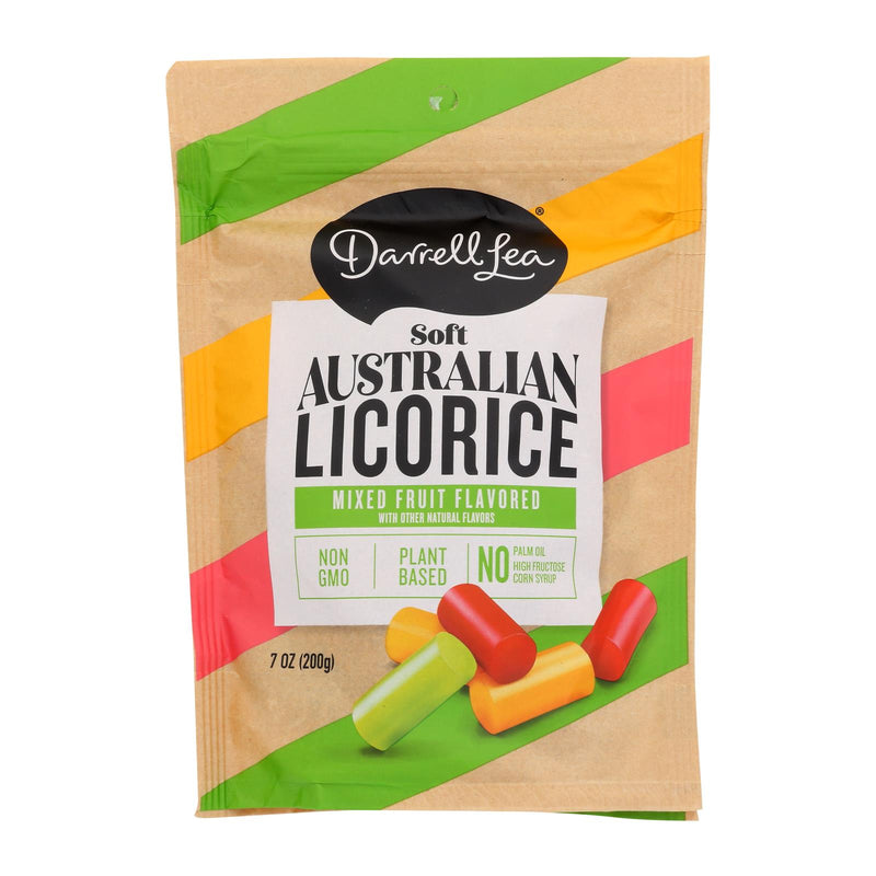 An image displaying Darrell Lea Soft-eating Liquorice Mixed Flavors - Case Of 8 - 7 Oz by Darrell