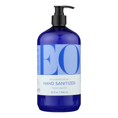 An image displaying Eo Products - Hand Sanitizing Gel - Lavender Essential Oil - 32 Ounce by Eo Products