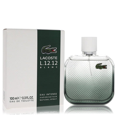 An image displaying Lacoste Eau De Lacoste L.12.12 Blanc Eau Intense by Lacoste Eau De Toilette Spray 3.3 oz for Men by Lacoste