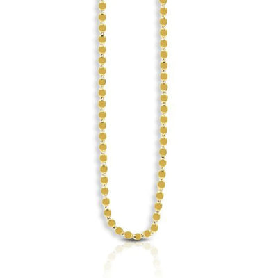 An image displaying 2.2mm 14k Yellow Gold Oval Mirror Chain by Orca Market