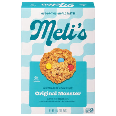 An image displaying Meli's Monster Cookies - Cookie Mix Dry Original - Case Of 6-16 Ounce by Meli's Monster Cookies