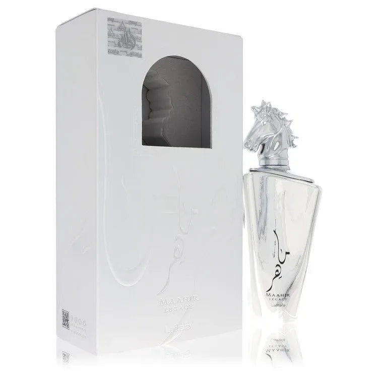 An image displaying Lattafa Maahir Legacy by Lattafa Eau De Parfum Spray 3.4 oz for Men by Lattafa