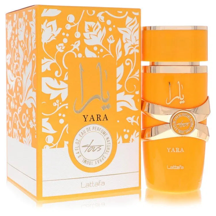An image displaying Lattafa Yara Tous by Lattafa Eau De Parfum Spray 3.4 oz for Women by Lattafa