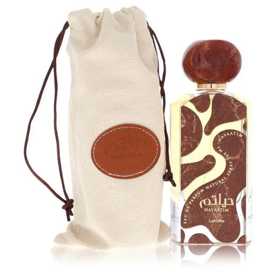 An image displaying Lattafa Hayaatim by Lattafa Eau De Parfum Spray 3.4 oz for Men by Lattafa