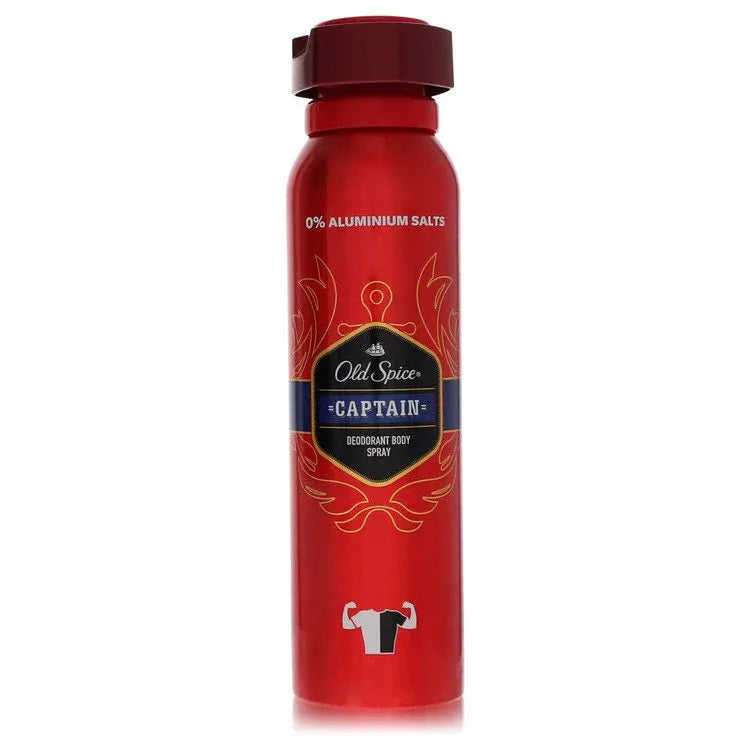 An image displaying Old Spice Captain by Old Spice Deodorant Spray 5 oz for Men by Old Spice