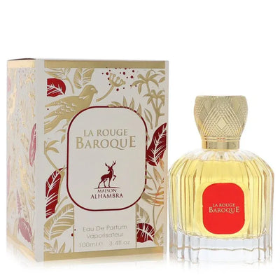 An image displaying Maison Alhambra Baroque Rouge 540 by Maison Alhambra Eau De Parfum Spray 3.4 oz for Women by Maison Alhambra
