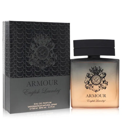 An image displaying English Laundry Armour by English Laundry Eau De Parfum Spray 3.4 oz for Men by English Laundry