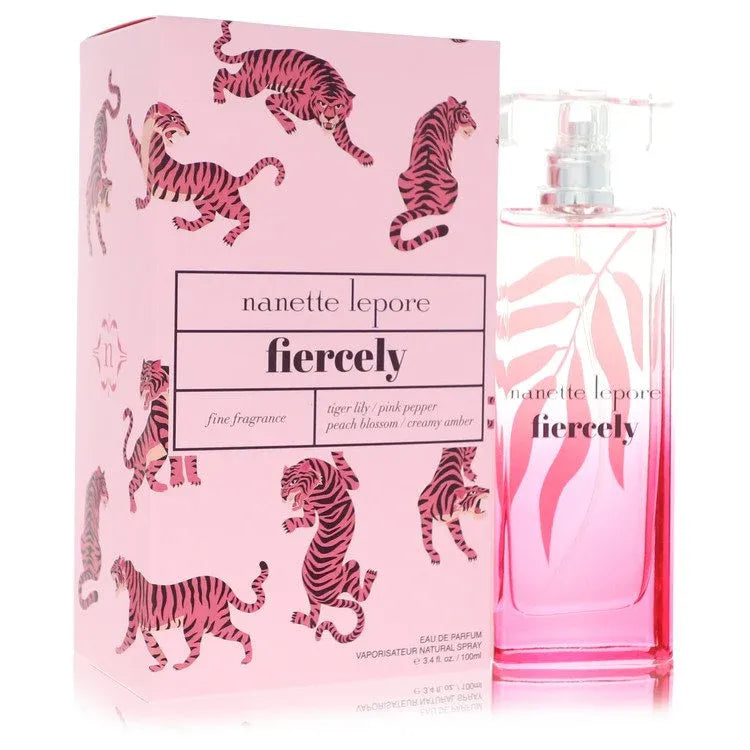 An image displaying Nanette Lepore Fiercely by Nanette Lepore Eau De Parfum Spray 3.4 oz for Women by Nanette Lepore