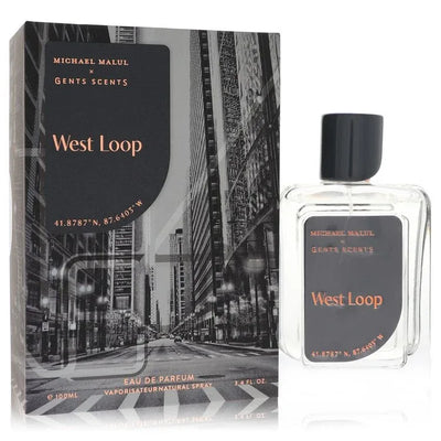 An image displaying Michael Malul West Loop by Michael Malul Eau De Parfum Spray 3.4 oz for Men by Michael Malul