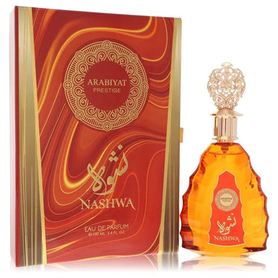 An image displaying Arabiyat Prestige Nashwa by Arabiyat Prestige Eau De Parfum Spray 3.4 oz for Men by Arabiyat Prestige