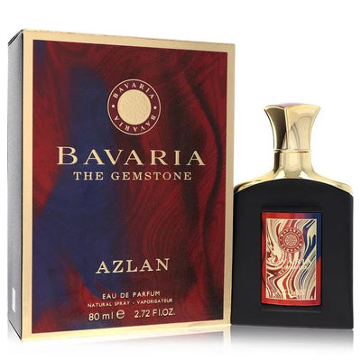 An image displaying Bavaria The Gemstone Azlan by Fragrance World Eau De Parfum Spray 2.7 oz for Men by Fragrance World