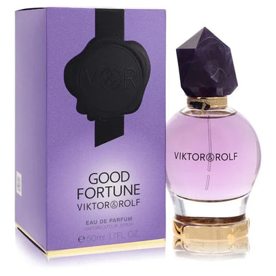 An image displaying Viktor & Rolf Good Fortune by Viktor & Rolf Eau De Parfum Spray 3 oz for Women by Viktor & Rolf