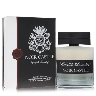 An image displaying English Laundry Noir Castle by English Laundry Eau De Parfum Spray 3.4 oz for Men by English Laundry