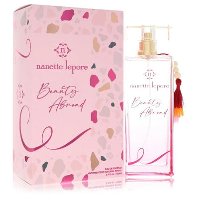 An image displaying Nanette Lepore Beauty Abroad by Nanette Lepore Eau De Parfum Spray 3.4 oz for Women by Nanette Lepore