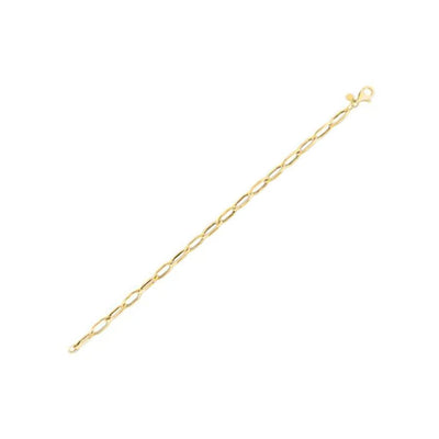 An image displaying 14k Yellow Gold La Goccia Link Bracelet by Orca Market
