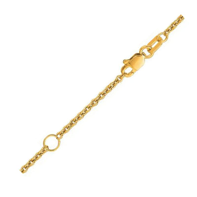 An image displaying Extendable Cable Chain in 18k Yellow Gold (1.8mm) by Orca Market