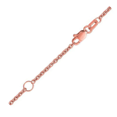 An image displaying Extendable Cable Chain in 18k Rose Gold (1.8mm) by Orca Market