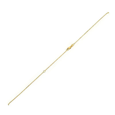 An image displaying Extendable Bead Chain in 14k Yellow Gold (1.0mm) by Orca Market