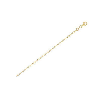 An image displaying Sterling Silver Gold Plated Paperclip Chain (1.8 mm) by Orca Market