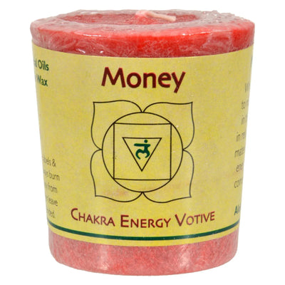An image displaying Aloha Bay - Chakra Votive Candle - Money - Case Of 12 - 2 Ounce by Aloha Bay