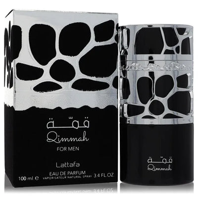 An image displaying Lattafa Qimmah by Lattafa Eau De Parfum Spray 3.4 oz for Men by Lattafa
