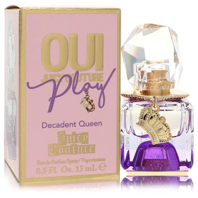 An image displaying Juicy Couture Oui Play Decadent Queen by Juicy Couture Eau De Parfum Spray 0.5 oz for Women by Juicy Couture