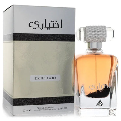 An image displaying Lattafa Ekhtiari by Lattafa Eau De Parfum Spray 3.4 oz for Men by Lattafa