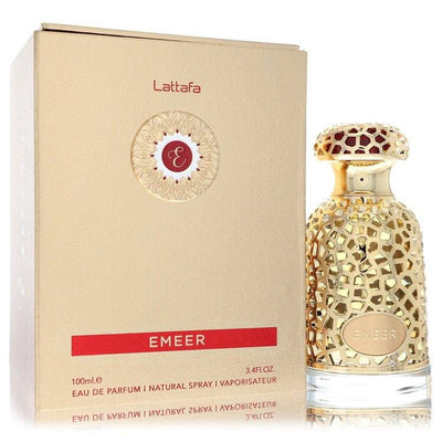 An image displaying Lattafa Emeer by Lattafa Eau De Parfum Spray 3.4 oz for Men by Lattafa