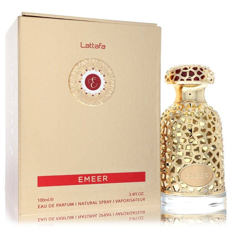 An image displaying Lattafa Emeer by Lattafa Eau De Parfum Spray 3.4 oz for Men by Lattafa
