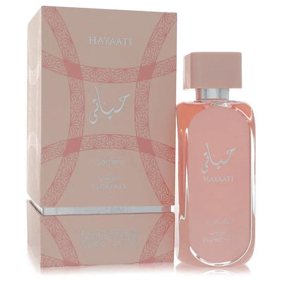 An image displaying Lattafa Hayaati Florence by Lattafa Eau De Parfum Spray 3.4 oz for Men by Lattafa