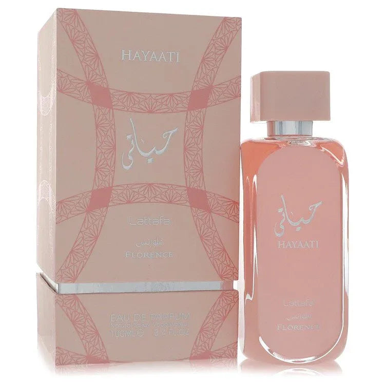 An image displaying Lattafa Hayaati Florence by Lattafa Eau De Parfum Spray 3.4 oz for Men by Lattafa