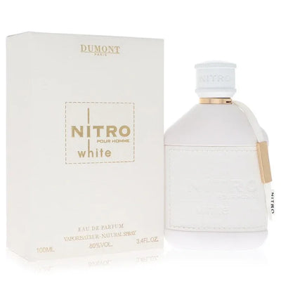 An image displaying Dumont Nitro White by Dumont Paris Eau De Parfum Spray 3.4 oz for Women by Dumont Paris
