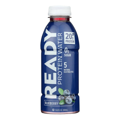 An image displaying Ready - Water Protein Blueberry - Case Of 12-16.9 Ounce by Ready