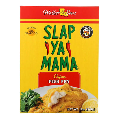 An image displaying Slap Ya Mama - Mix Cajun Fish Fry - Case Of 12-12 Ounce by Slap Ya Mama