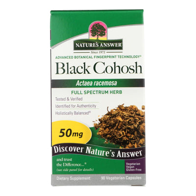 An image displaying Nature's Answer - Black Cohosh Root - 90 Caps by Nature's Answer