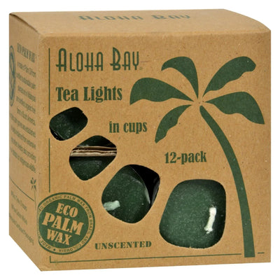 An image displaying Aloha Bay - Tea Light - Green - 12/.7 Ounce by Aloha Bay