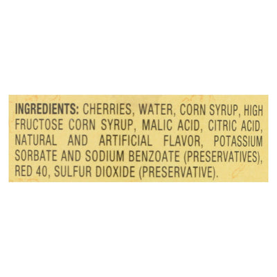 Reese Red Maraschino Cherries With Stems - Case Of 12 - 10 Oz. - Orca Market