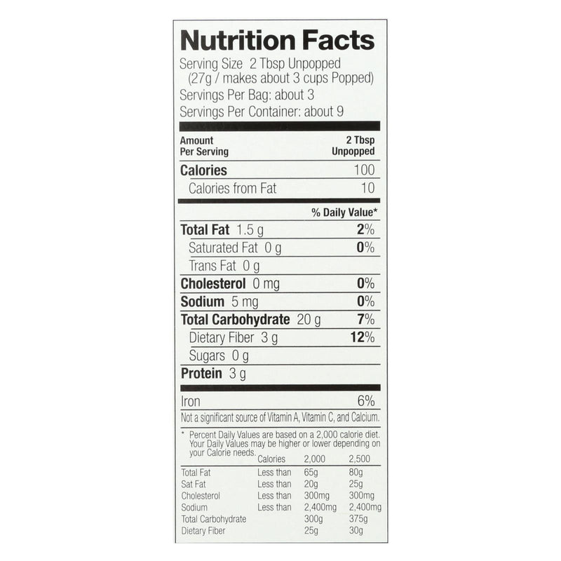 Black Jewell, Microwave Popcorn - Case Of 6 - 8.7 Oz - Orca Market
