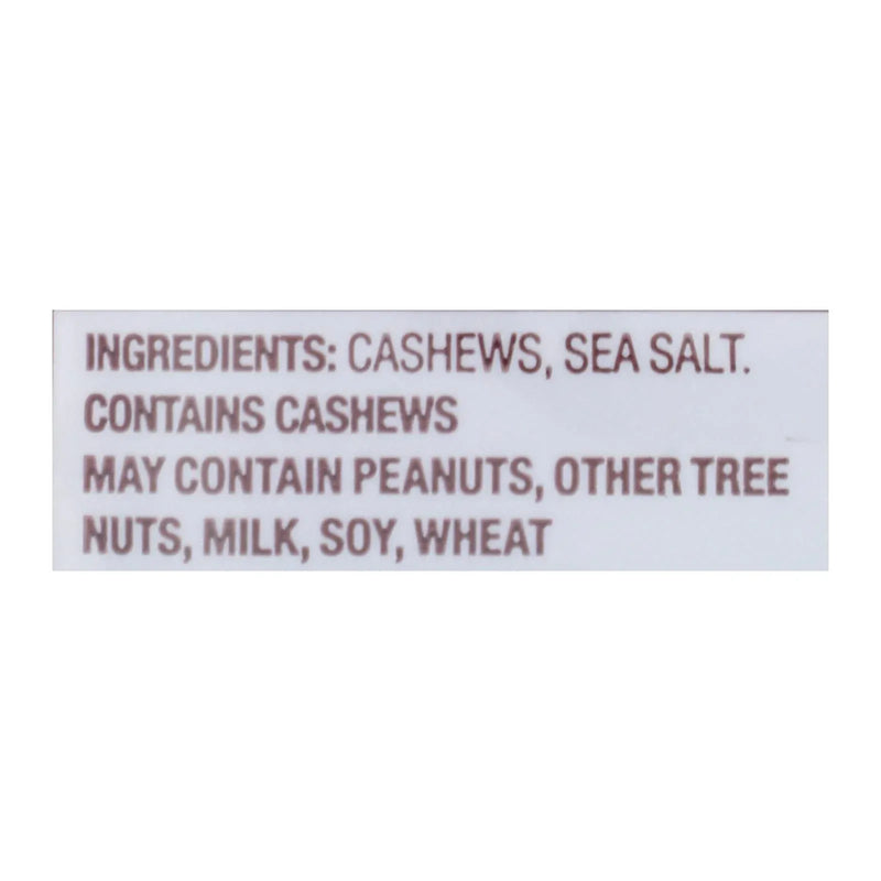 An image displaying Back To Nature Cashew - Sea Salt Roasted Jumbo - Case Of 9 - 9 Ounce by Back To Nature