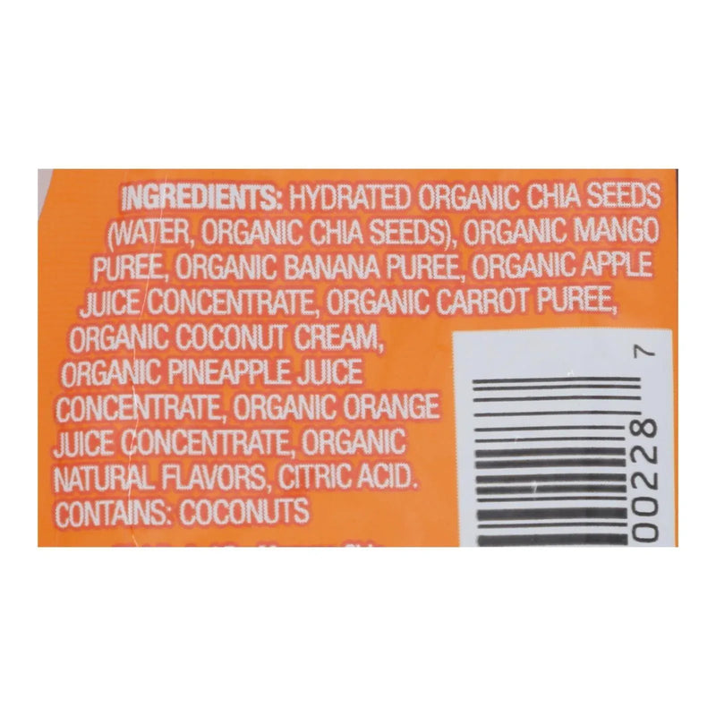 An image displaying Mamma Chia Squeeze Vitality Snack - Mango Coconut - Case Of 16 - 3.5 Ounce by Mamma Chia