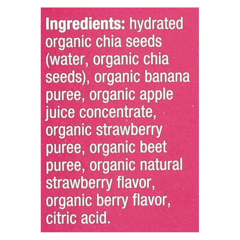 An image displaying Mamma Chia Organic Squeeze Vitality Snack - Strawberry Banana - Case Of 6 - 3.5 Ounce by Mamma Chia