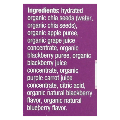 An image displaying Mamma Chia Squeeze Vitality Snack - Blackberry Bliss - Case Of 6 - 3.5 Ounce by Mamma Chia