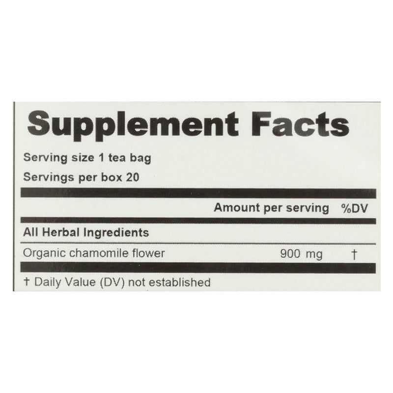 Lifestyle Awareness Herbal Tea - Organic Chamomile - Case Of 6 - 20 Bags - Orca Market