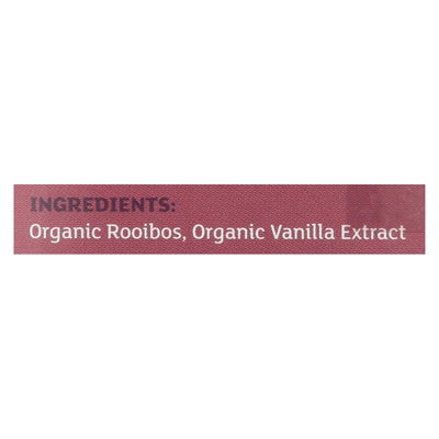 Equal Exchange Organic Herbal Tea Vanilla Rooibos - Vanilla - Case Of 6 - 20 Bags - Orca Market
