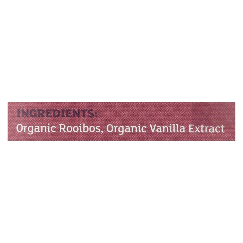 Equal Exchange Organic Herbal Tea Vanilla Rooibos - Vanilla - Case Of 6 - 20 Bags - Orca Market